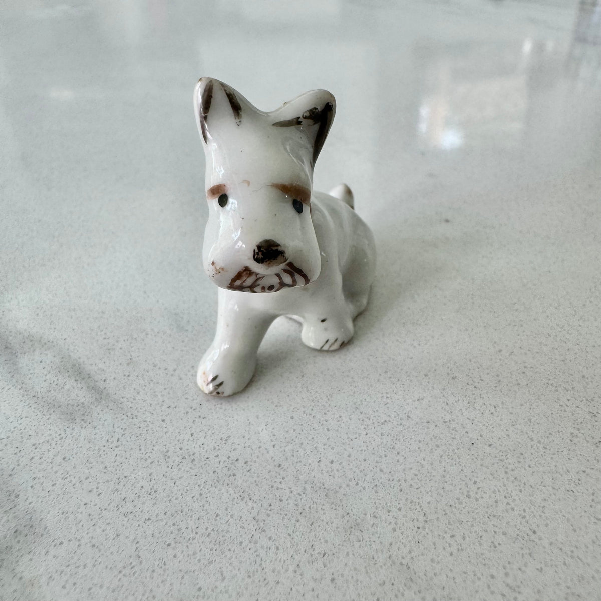 Vintage Hand-Painted Porcelain Scottie Dog Figurine, Made in Japan